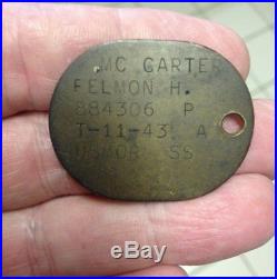 Montford Point Rare Black Marine Dog Tag ID African American Brass Drafted