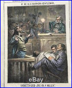 Nast Southern Justice 1867 Reconstruction Jim Crow Harpers Weekly Print