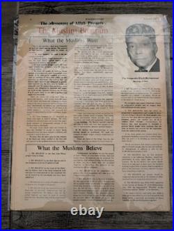Nation of Islam 1970 Newspaper Muhammad Speaks Islamic History
