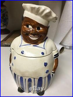 National Silver 1940s Black Chef Cookie Jar