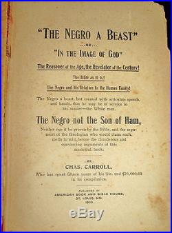 Negro Beast Afro American History Black South Slavery Racism Culture Religion X