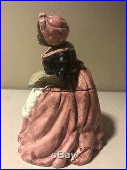 New Orleans Souvenir Cookie Jar Mammy With Tray Of Cookies Black Americana