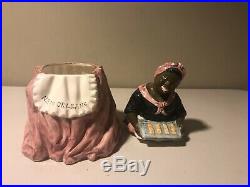 New Orleans Souvenir Cookie Jar Mammy With Tray Of Cookies Black Americana