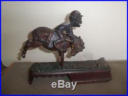 Nice old original cast iron I Always did Spise a Mule mechanical bank Pat. 1879