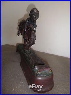 Nice old original cast iron I Always did Spise a Mule mechanical bank Pat. 1879