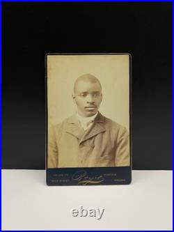 Norfolk, VA Photograph of a Young African American Gentleman Cabinet Card Photo