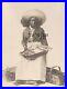 OCCUPATIONAL AFRICAN AMERICAN WOMAN FOOD VENDOR original antique photo c1900