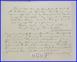 Original 1859 Kentucky Slavery / Slave Manumission Document A Slave Is Freed