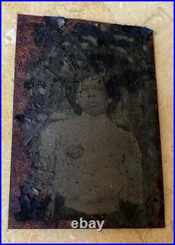 ORIGINAL AFRICAN AMERICAN FAMILY TINTYPE and PHOTO GROUP c1900 to 1920's