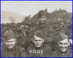 ORIGINAL WW1 U. S. ARMY INTEGRATED SQUAD in FRANCE c1917 PHOTO POSTCARD RPPC