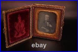 Occupational Daguerreotype Photo Of Possible Lawyer In Mother of Pearl Case