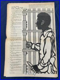 Orig Aug 1970 Black Panther Party Newspaper V5 #4 Huey Newton Bobby Seale Emory