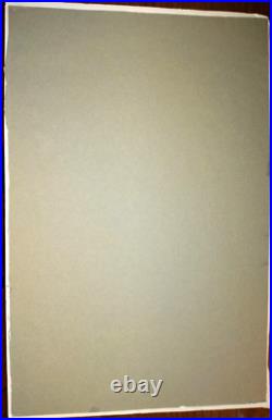 Original 1967 African American Abstract Watercolor Painting Detroit Riots