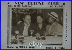 Original Photo Gene Ammons & Wife at New Deluxe Club in Chicago early 50s