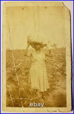 Original Photo Woman Black / African American Sharecropper Cotton Arkansas