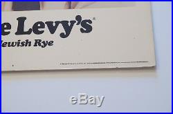Original You Don't Have to Be Jewish Levy's Rye New York Subway Poster Mad Men