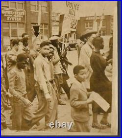 PROTEST MARCH Black Youth killed by Detroit Police FUNERAL PROCESSION 1948 Photo