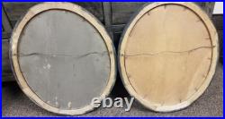 Pair of African American Black Americana Man&Woman Oval Framed Portraits Pair of African American Black Americana Man&Woman Oval Framed Portraits