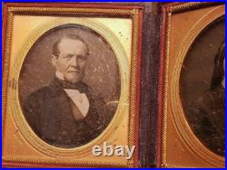Pair of sixth plate McClees of Philadelphia daguerreotypes in nice repaired case