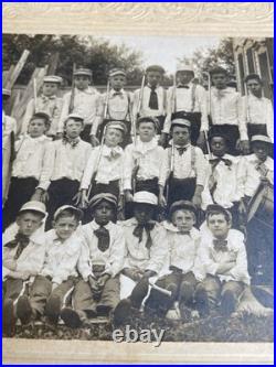 Patriotic African American Boys Group Photo Americana Costumes & Guns & Drums
