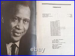 Paul Robeson SIGNED REAL Souvenir Booklet CPUSA Communist Black Americana 1960