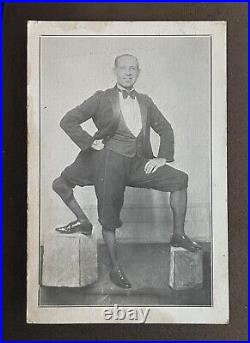 Photo Card Frank Lentini Three Legged Wonder Barnum Bailey Coney Island Oddity