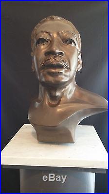 Portrait bust of PhD Martin Luther King Jr