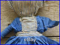 Primitive Original Topsy Turvy Rag Doll Handmade Cloth Folk Art Plantation Toy