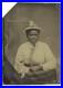 Proud African American Woman 1860 Well Dressed Black Lady Woman Antique Tintype