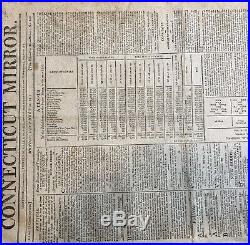 RARE 1811 newspaper 1800 SLAVE CENSUS Graph Chart by State NEGR0 BLACK SLAVERY