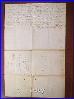 RARE 1850s Harriet Beecher Stowe Negro Slave Documents Bills of Sale Alabama NR