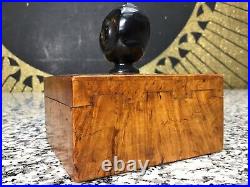 RARE 1920s Dunhill YZ Wood & Bakelite Black Man Pipe Smoking Tobacco Trinket Box