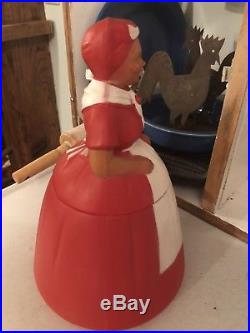 RARE 1950s Aunt Jemima Plastic Cookie Jar EXCELLENT