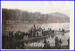 RARE 2 Original Photos 1938 The Last Raft Crash Muncy PA Susquehanna River