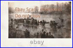 RARE 2 Original Photos 1938 The Last Raft Crash Muncy PA Susquehanna River