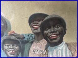 RARE African Am TOBACCO Ad Look At Dem Verdon Twisters Framed