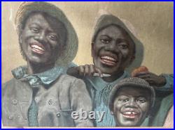 RARE African Am TOBACCO Ad Look At Dem Verdon Twisters Framed