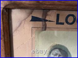 RARE African Am TOBACCO Ad Look At Dem Verdon Twisters Framed