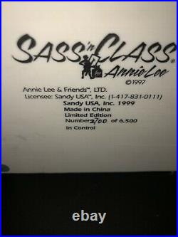 RARE Annie Lee Limited Edition Sass N Class Black Americana In Control