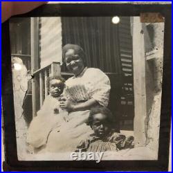 RARE Antique 1800s penn state african-American family social history slide
