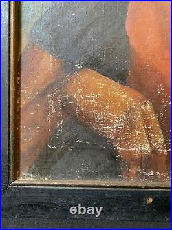 RARE Antique 1920s Black African American Harlem Renaissance Oil Painting