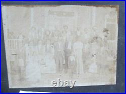 RARE Antique Albumin Photo, LG African American Fraternal Group, Mississippi
