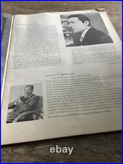 RARE BLACK AMERICANA Harold Arlen, Johnny Mercer's FREE AND EASY Program Vintage