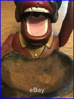 RARE BLACK AMERICANA, John Harper Dated 1939, Large Cast Iron Nut Cracker