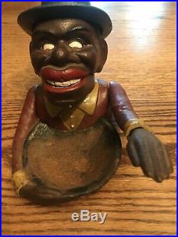 RARE BLACK AMERICANA, John Harper Dated 1939, Large Cast Iron Nut Cracker