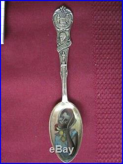RARE BLACK AMERICANA Sterling Silver ENAMEL NEW ORLEANS Souvenir Spoon Watson Co
