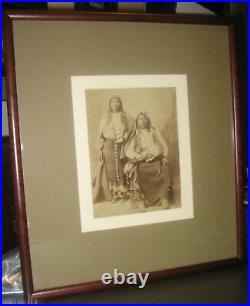 RARE Chief Sentele & Wife Albumen Photo by FA Rinehart / Indian Congress 1898