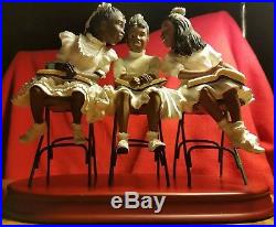 (RARE) FIRST SUNDAY By GILBERT YOUNG Sculpture Figurine African American Girls