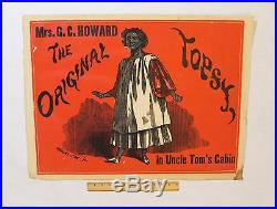 RARE Important Uncle Toms Cabin, Topsy Black Americana Lithograph Theater Poster