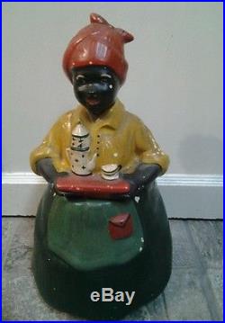 RARE LUZIANNE BLACK MAMMY COOKIE JAR MARKED USA